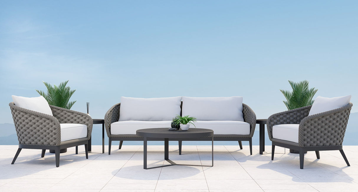 Marbella - Sofa, With Self Welt - Echo Ash / Gray