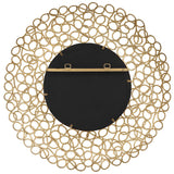 Swirl - Round Mirror - Gold