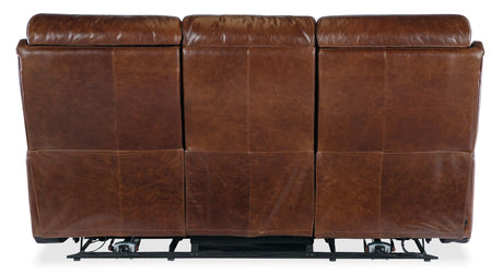 MS - Harlan Zero Gravity Power Sofa With Power Headrest - Dark Brown