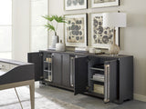 Studio Designs - Anthology Linen Long Media Console - Dark Gray