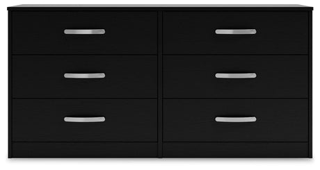 Finch - Six Drawer Dresser - Black