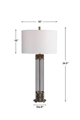 Anmer - Industrial Table Lamp - Light Brown