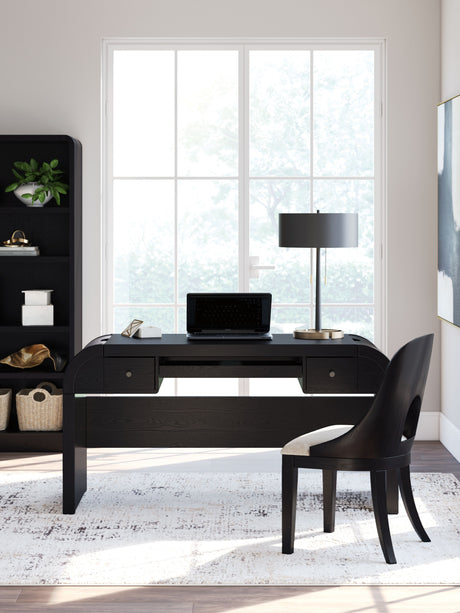 Rowanbeck - Black - Home Office Desk