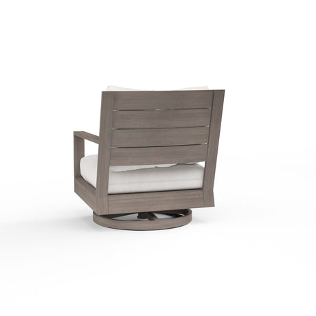 Laguna - Swivel Club Rocker, No Welt - Canvas Flax / Gray