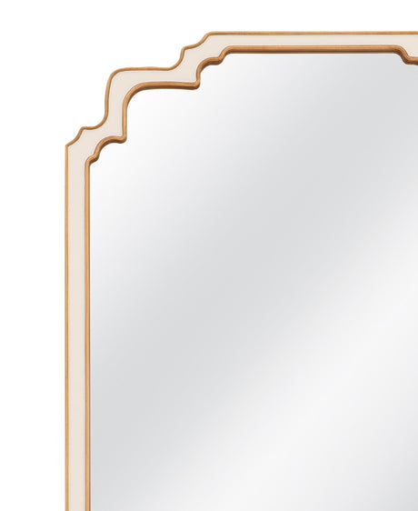 Wilmot - Wall Mirror - Cream / Antique Gold Leaf