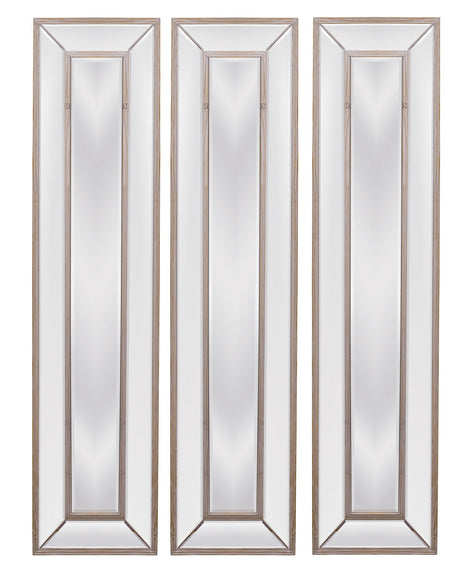 Pompano - Floor Mirror - Light Brown