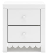 Mollviney - Two Drawer Night Stand - White