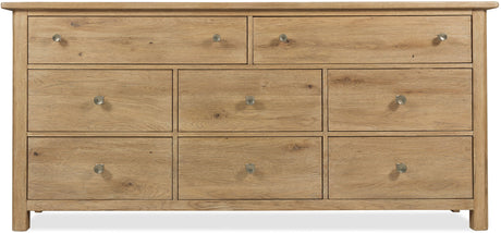 Driftwood - Eight-Drawer Dresser - Light Wood