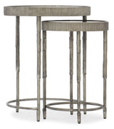 Melange - Accent Nesting Tables - Pearl Silver