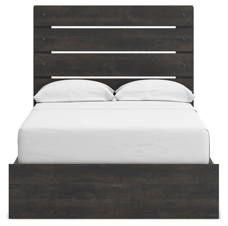 Hollivern - Panel Bed With Storage