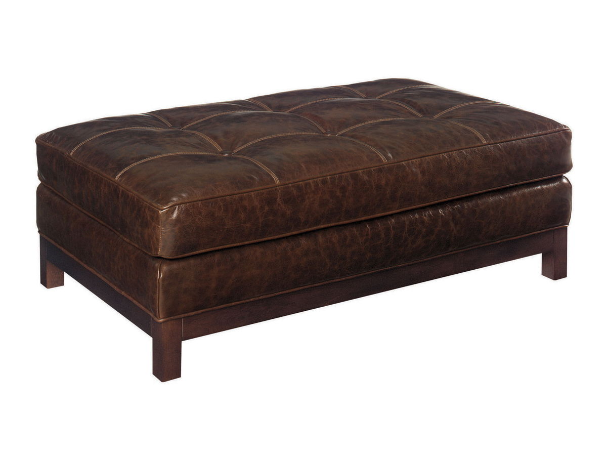Lexington Leather - Westin Leather Cocktail Ottoman - Dark Brown