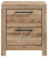 Hyanna - Tan Brown - Two Drawer Night Stand