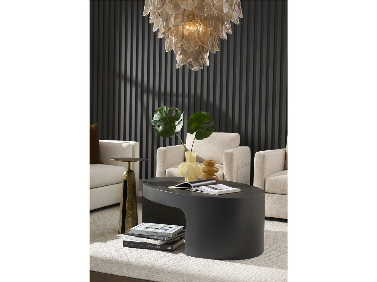 Modern - Metal Martini Table - Gold / Gray