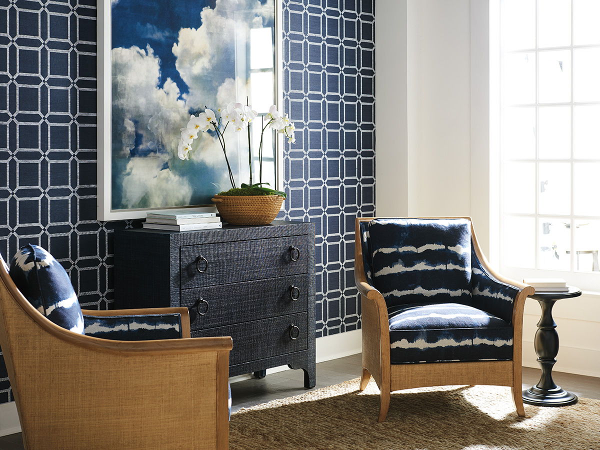 Newport - Balboa Island Raffia Hall Chest