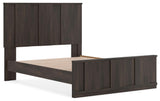 Shaehartin - Queen Panel Platform Bed - Dark Brown