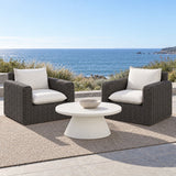 Cabo - Club Chair - Dark Gray / White