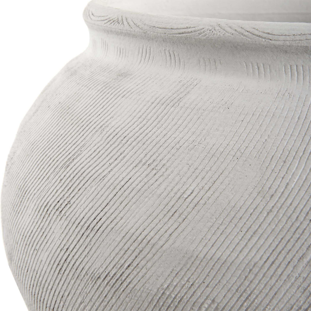 Floreana - Round Vase - White