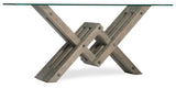 Affinity - Glass Top Accent Console - Gray