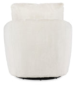 CC - Bonnie Swivel Chair With Power Footrest - White