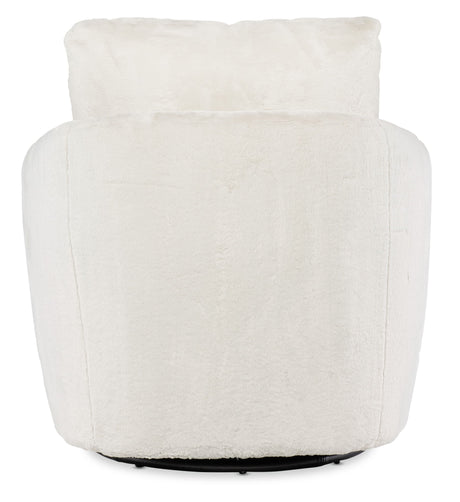 CC - Bonnie Swivel Chair With Power Footrest - White