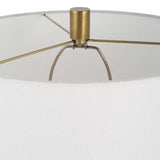 Adelia - Ivory & Brass Table Lamp