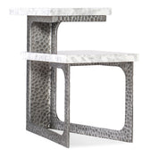Melange - Georgie Side Table - Pearl Silver