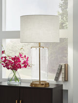 Gizeh - Glass Table Lamp - Clear / Gold Finish