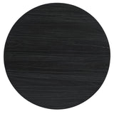 Chapman - Shou Sugi Ban Petite Round Dining Table - Black