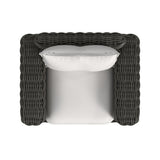 Cabo - Oversized Club Chair - Dark Gray / White