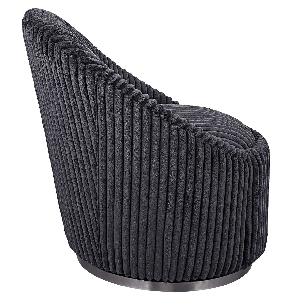 Crue - Fabric Swivel Chair - Gray