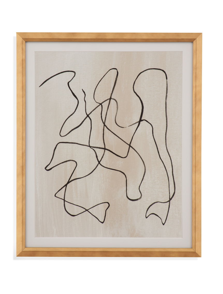 Bound III Framed Print - Light Brown