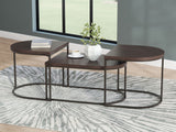 Vanmore - Dark Brown - Occasional Table Set (Set of 3)