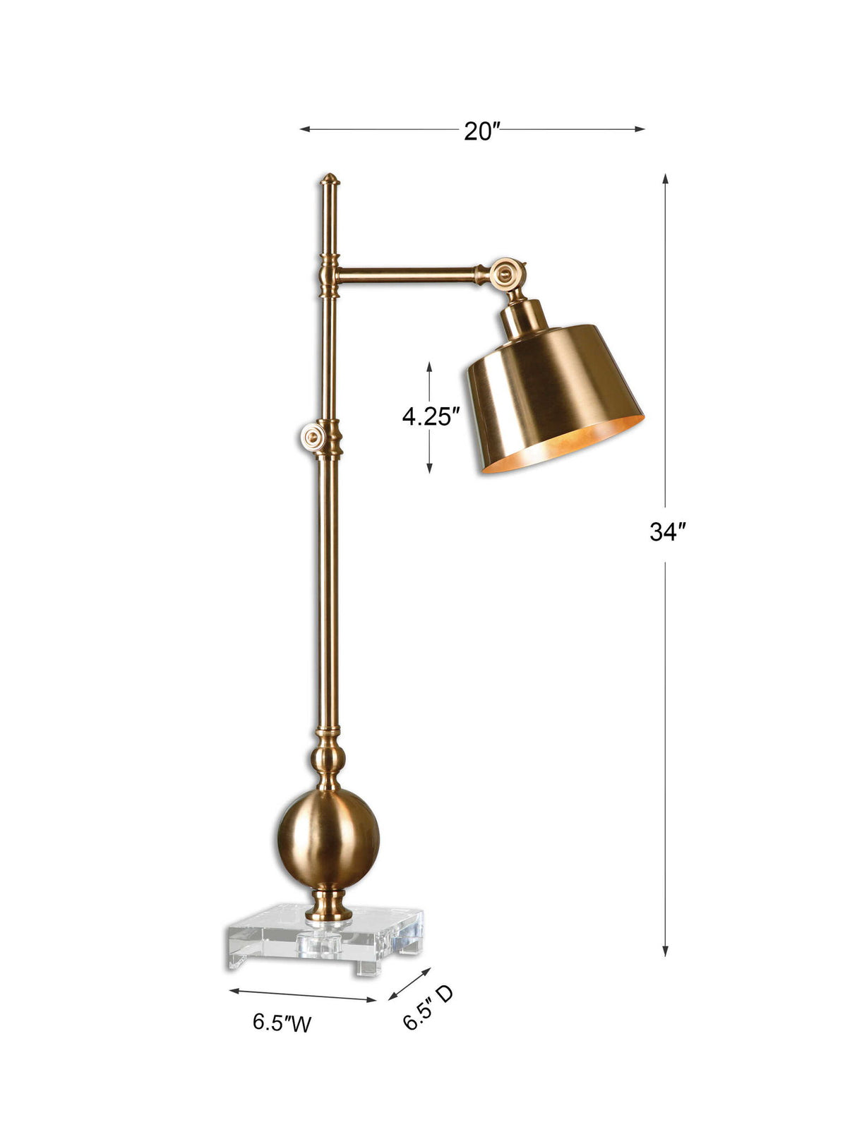 Laton - Task Lamp - Brushed Brass