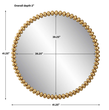 Byzantine - Round Mirror - Gold