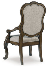 Maylee - 11 Pc. - Dining Extension Table, 4 Side Chairs, 2 Arm Chairs, Storage Bench, Buffet And Hutch - Dark Brown
