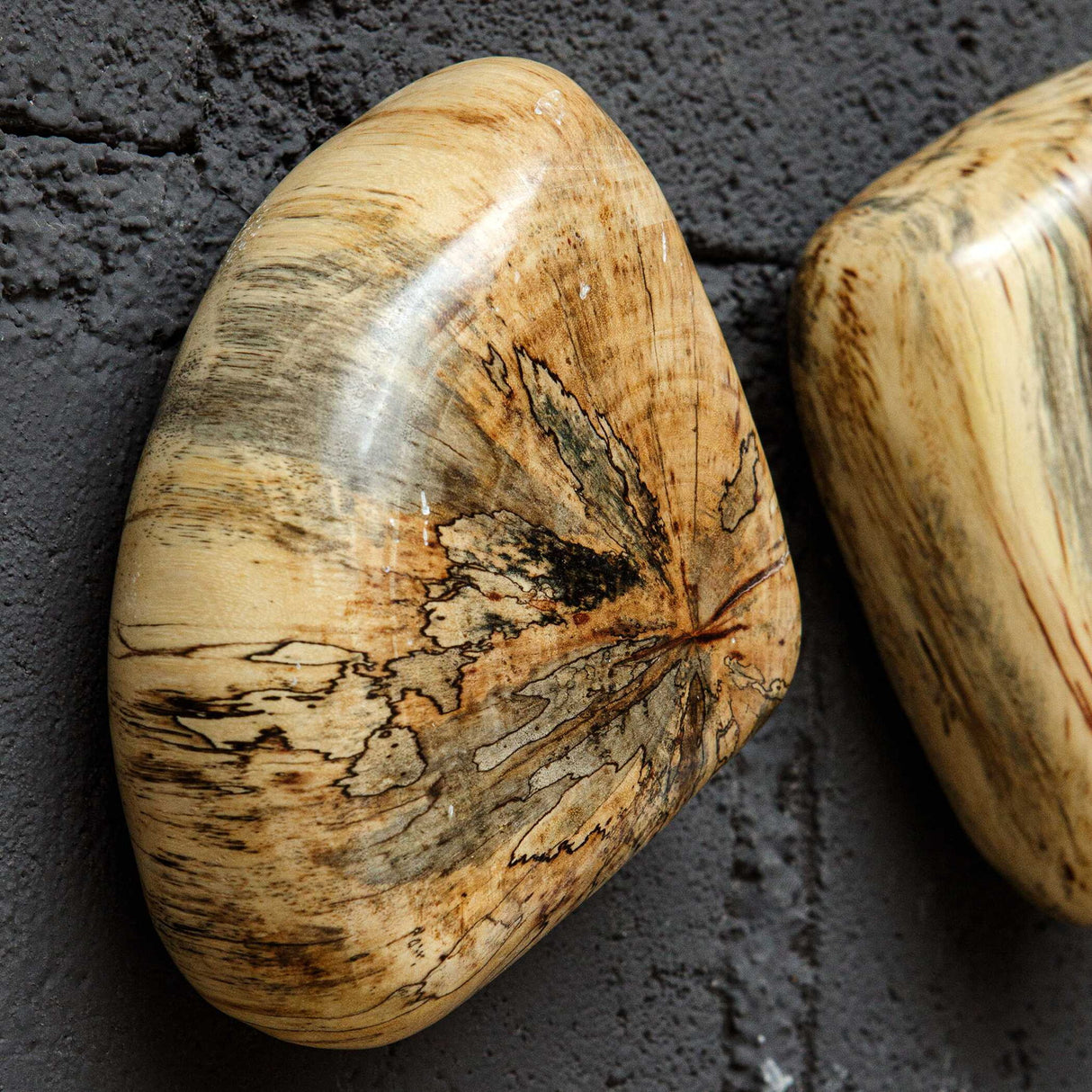 Pebbles - Blonde Wood Wall Décor, Set Of 9 - Light Brown