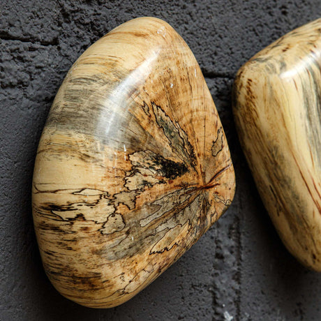 Pebbles - Blonde Wood Wall Décor, Set Of 9 - Light Brown