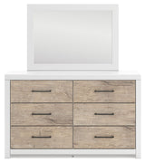 Charbitt - Two-tone - Dresser And Mirror