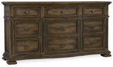 Hill Country - Williamson 9-Drawer Dresser - Dark Brown