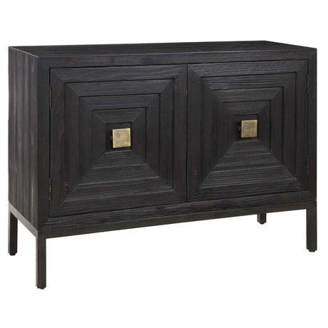 Aiken - 2 Door Cabinet - Dark Walnut
