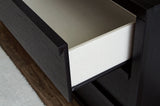 Danziar - Five Drawer Wide Chest - Black