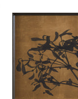 Tak Met Bloesem - Triptych Framed Print - Brown / Black