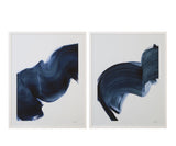 Passing Waves Framed Print (Set of 2) - Blue