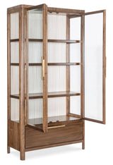 Eleana - Display Cabinet - Medium Wood