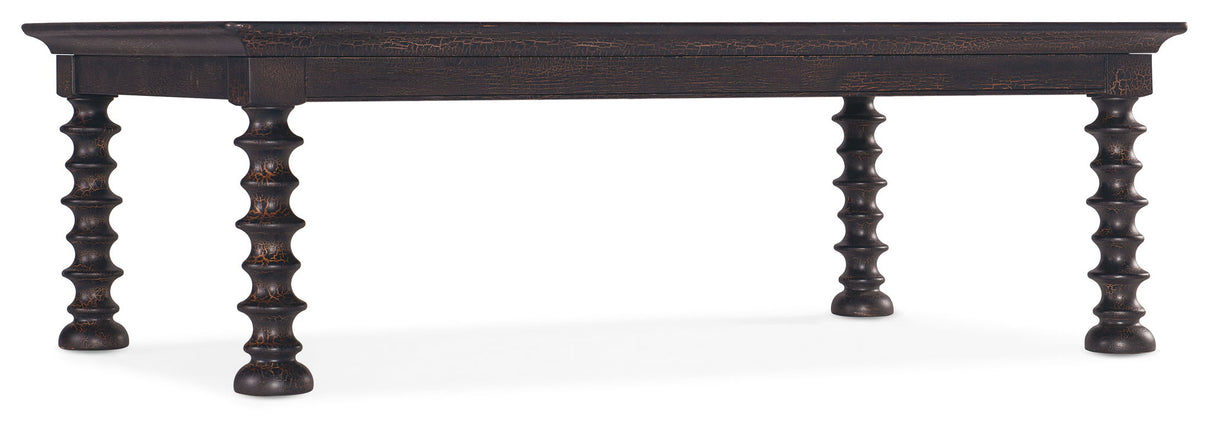 Big Sky - Turned Leg Cocktail Table - Black