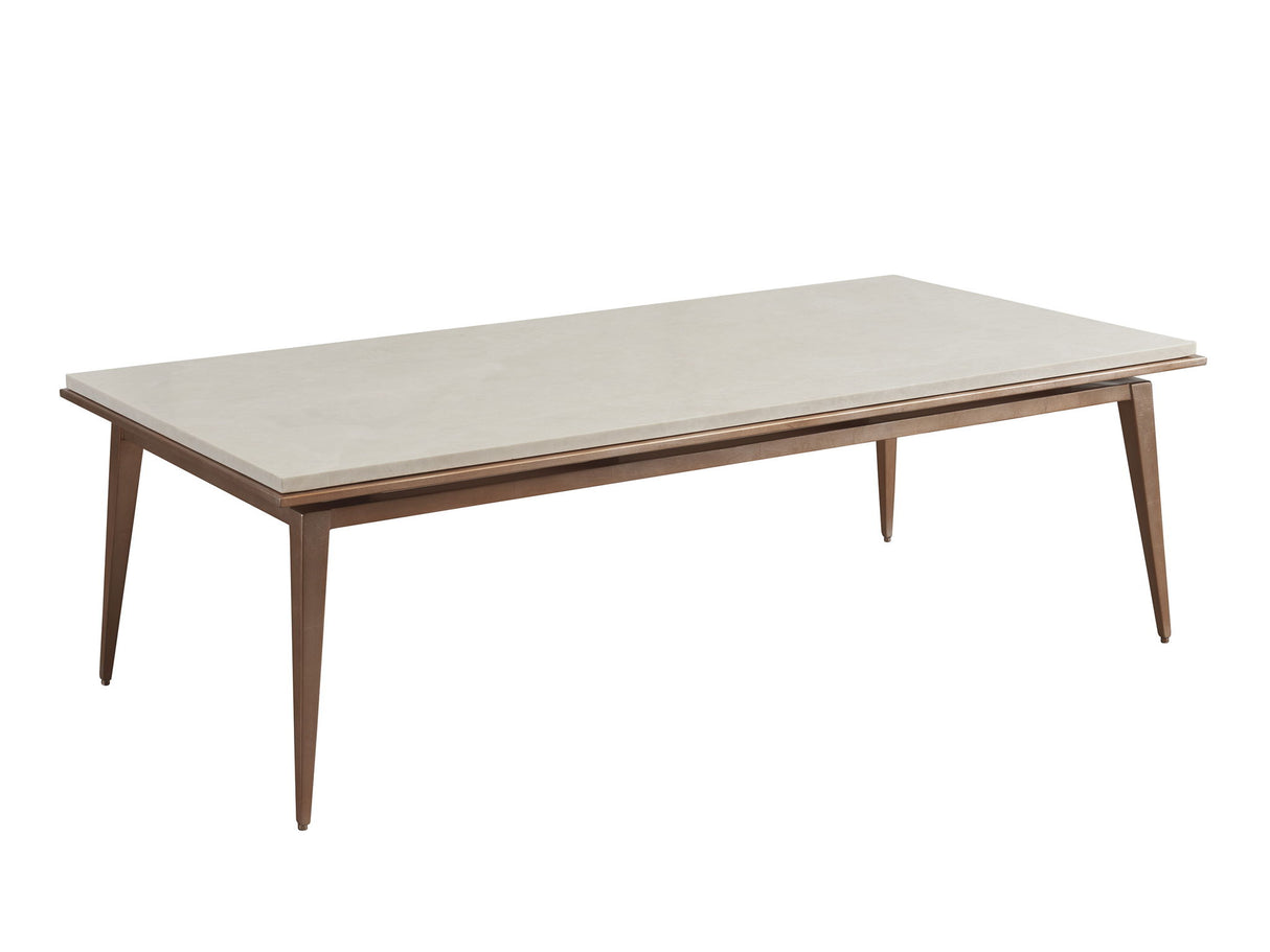 Rendezvous - Bulgari Rectangle Cocktail Table - Light Brown / Gray