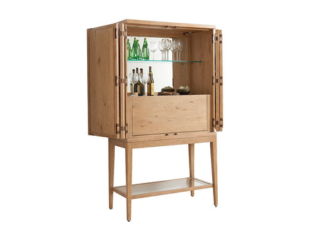 Los Altos - Cameroon Bar Cabinet - Light Brown