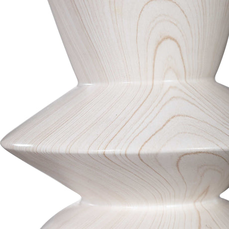Stevens - Bleached Wood Buffet Lamp - White