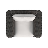 Cabo - Oversized Swivel Club Chair - Dark Gray / White