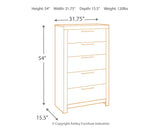 Derekson - Multi Gray - Five Drawer Chest